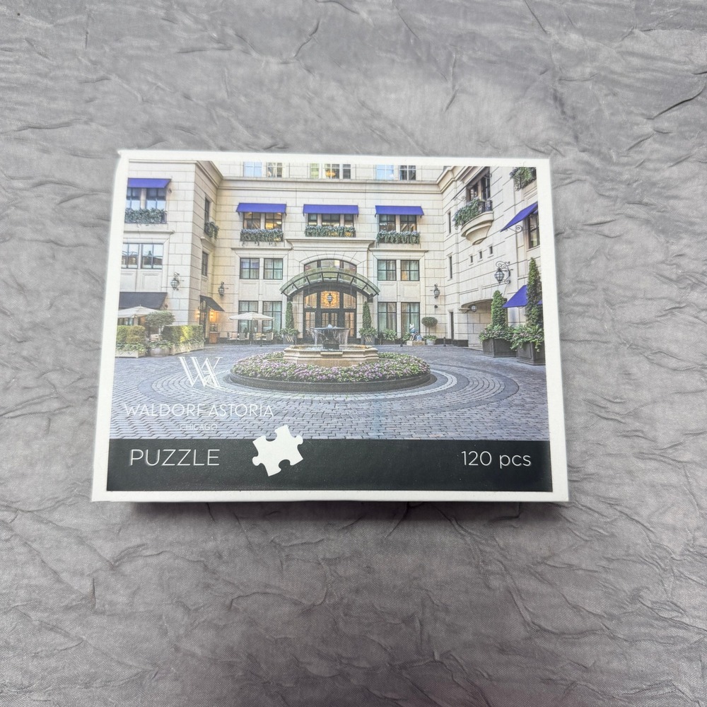 Waldorf Astoria Chicago 120 Piece Jigsaw Puzzle Luxury Hotel Souvenir New